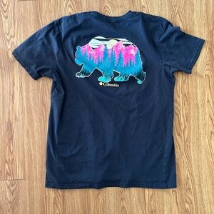 Columbia Navy Blue Graphic T-Shirt